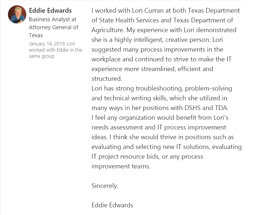 Letter of recommendation from Eddie Edwards January 14 2019.